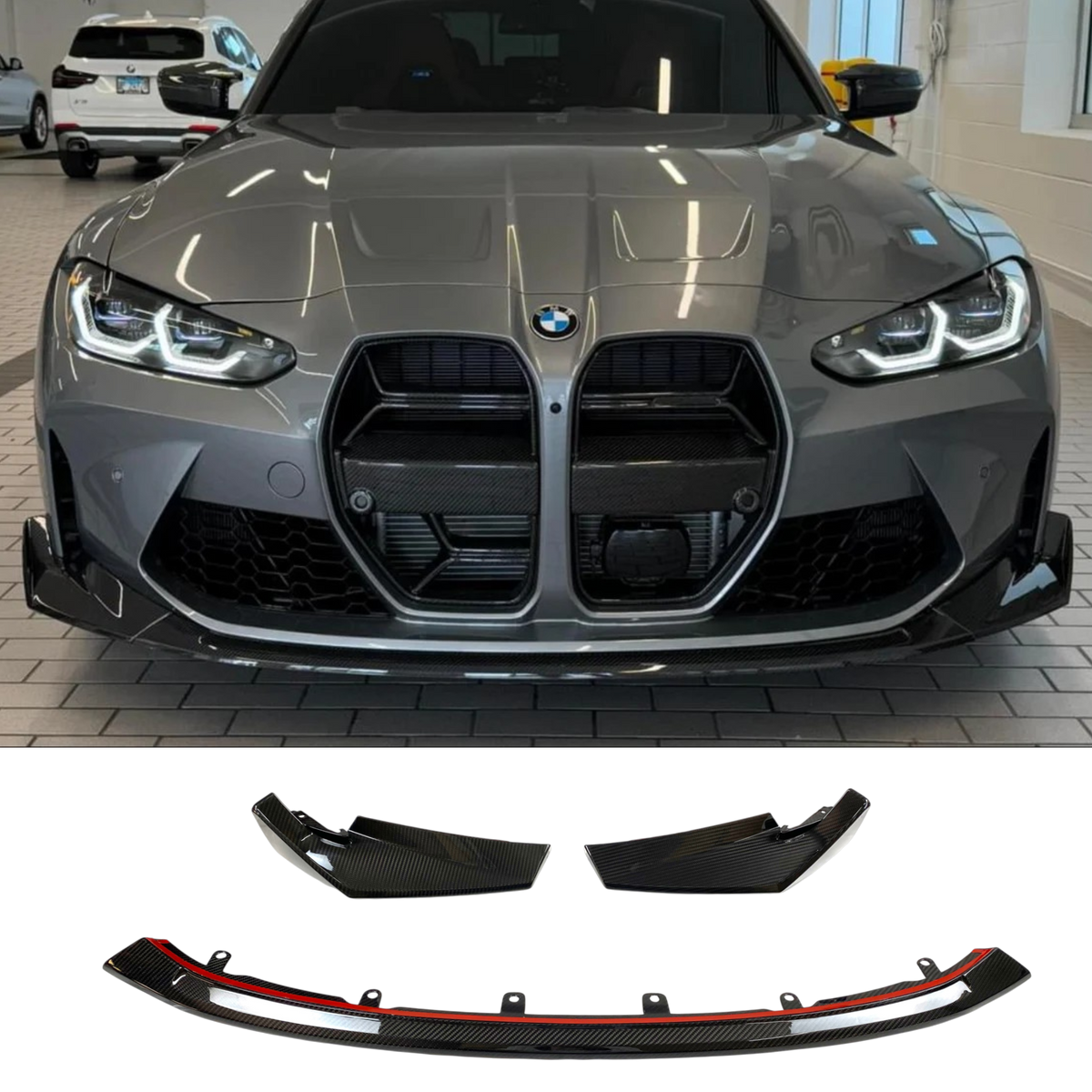 BMW M3 G80 G81/ M4 G82 G83 (CARBON FIBER) CSL Style Front Lip