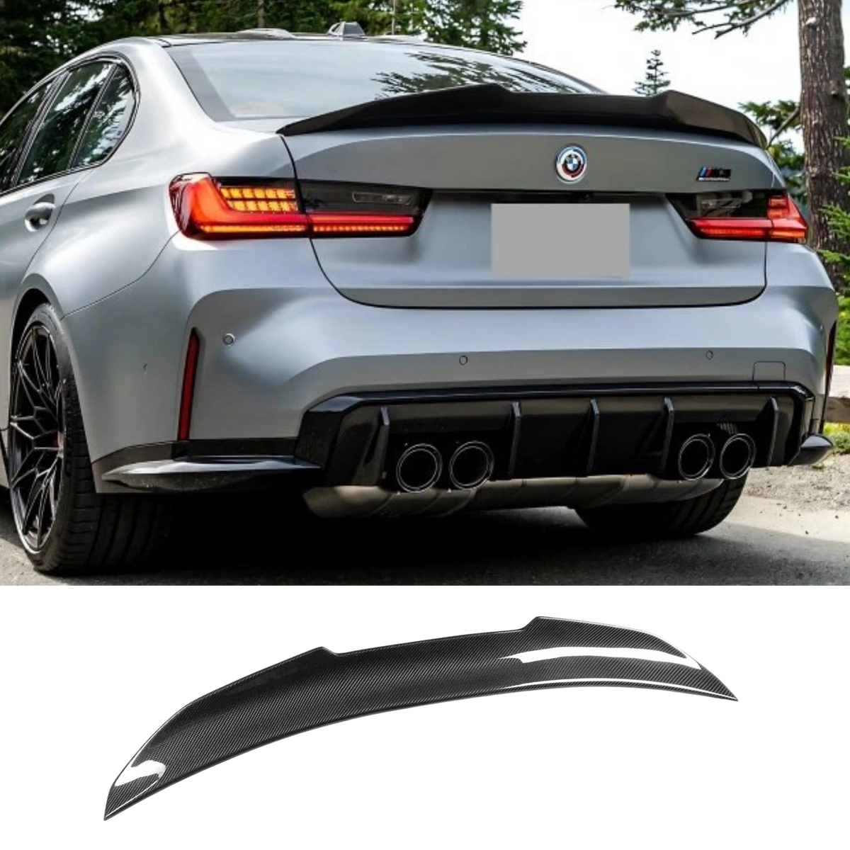 BMW M4 G82 G22 (CARBON FIBER) PSM Style Rear Spoiler