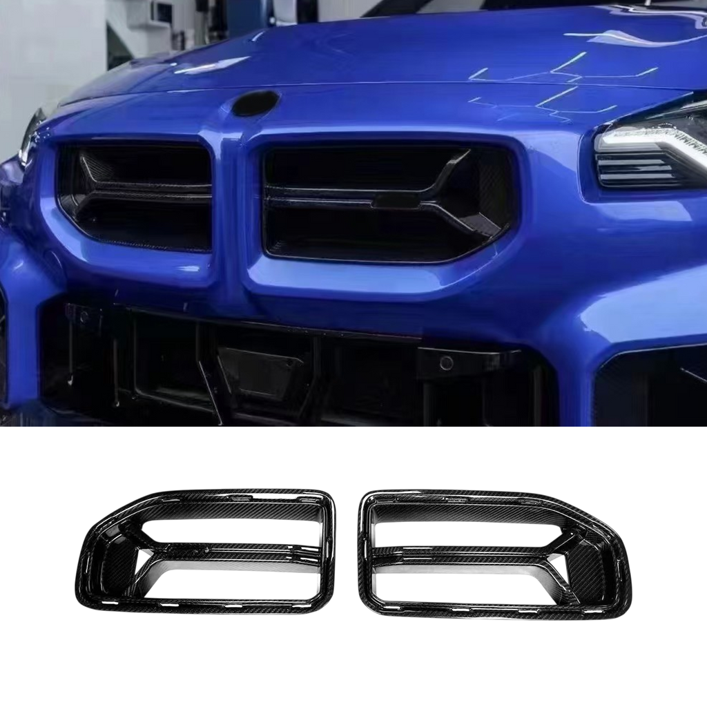 BMW M2 G87 2023+ (DRY PRE PREGGED CARBON FIBER) CSL STYLE FORNT GRILLE