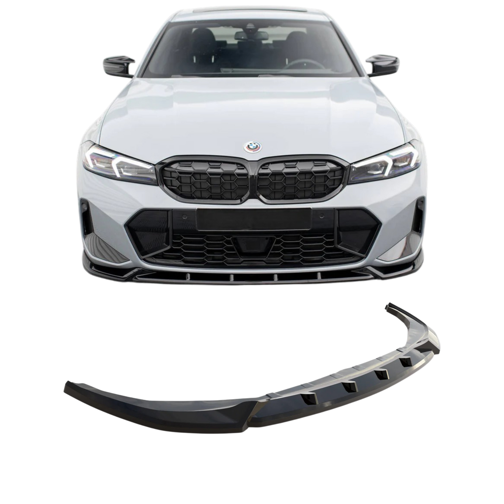 Max Style Front Lip (Gloss Black) for 22+ BMW 3 Series G20-LCI (M-Sport)