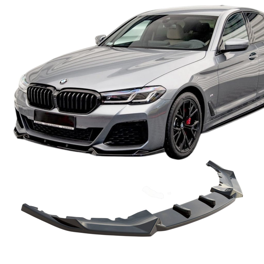 Max Style Front Lip (Gloss Black) for 20+ BMW 5 Series G30 (M-Sport)