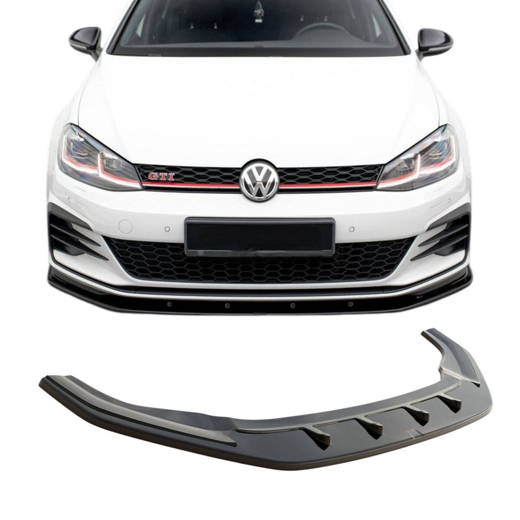 Aero Front Lip (gloss black) for 17-20 Volkswagen Golf GTI MK7.5