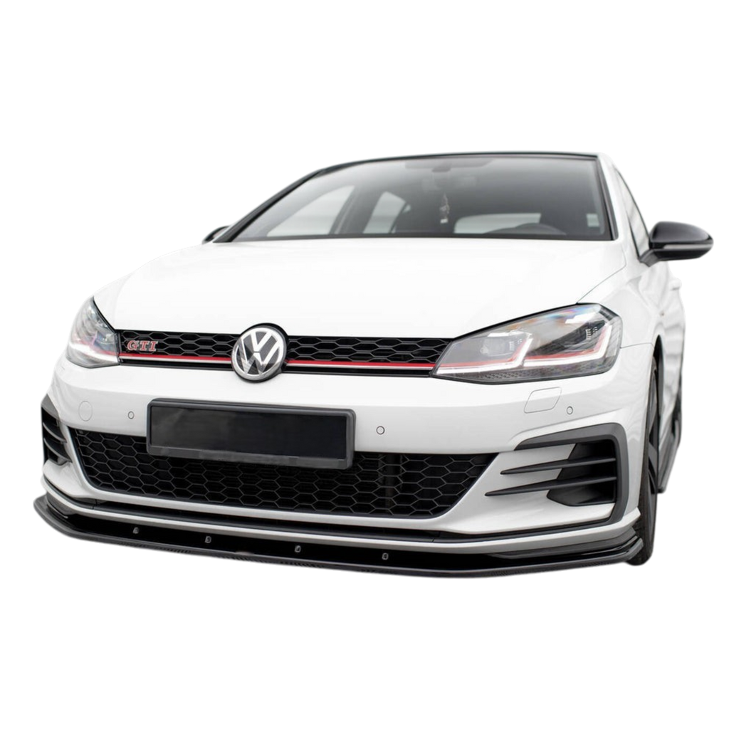 Aero Front Lip (gloss black) for 17-20 Volkswagen Golf GTI MK7.5