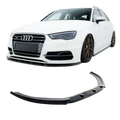 Aero Front Lip (Gloss Black) for 13-16 Audi S3/A3 S-Line (Hatch) 8V pre-facelift