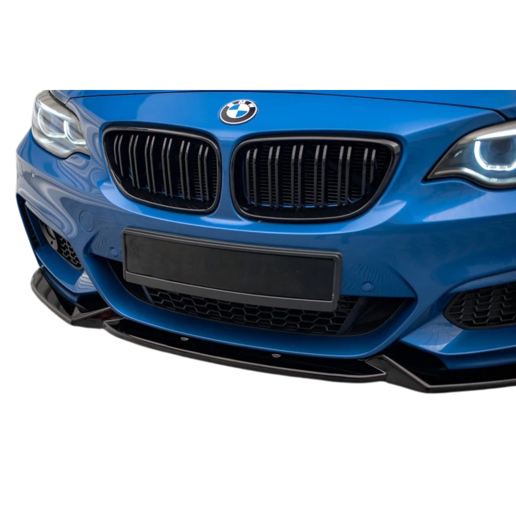 Aero Front Lip (Gloss Black) for 13-19 BMW 2 Series F22 (M-Sport)