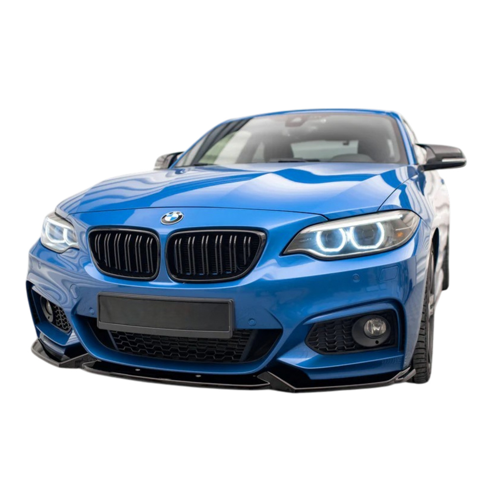 Aero Front Lip (Gloss Black) for 13-19 BMW 2 Series F22 (M-Sport)