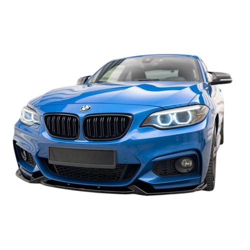 Aero Front Lip (Gloss Black) for 13-19 BMW 2 Series F22 (M-Sport)