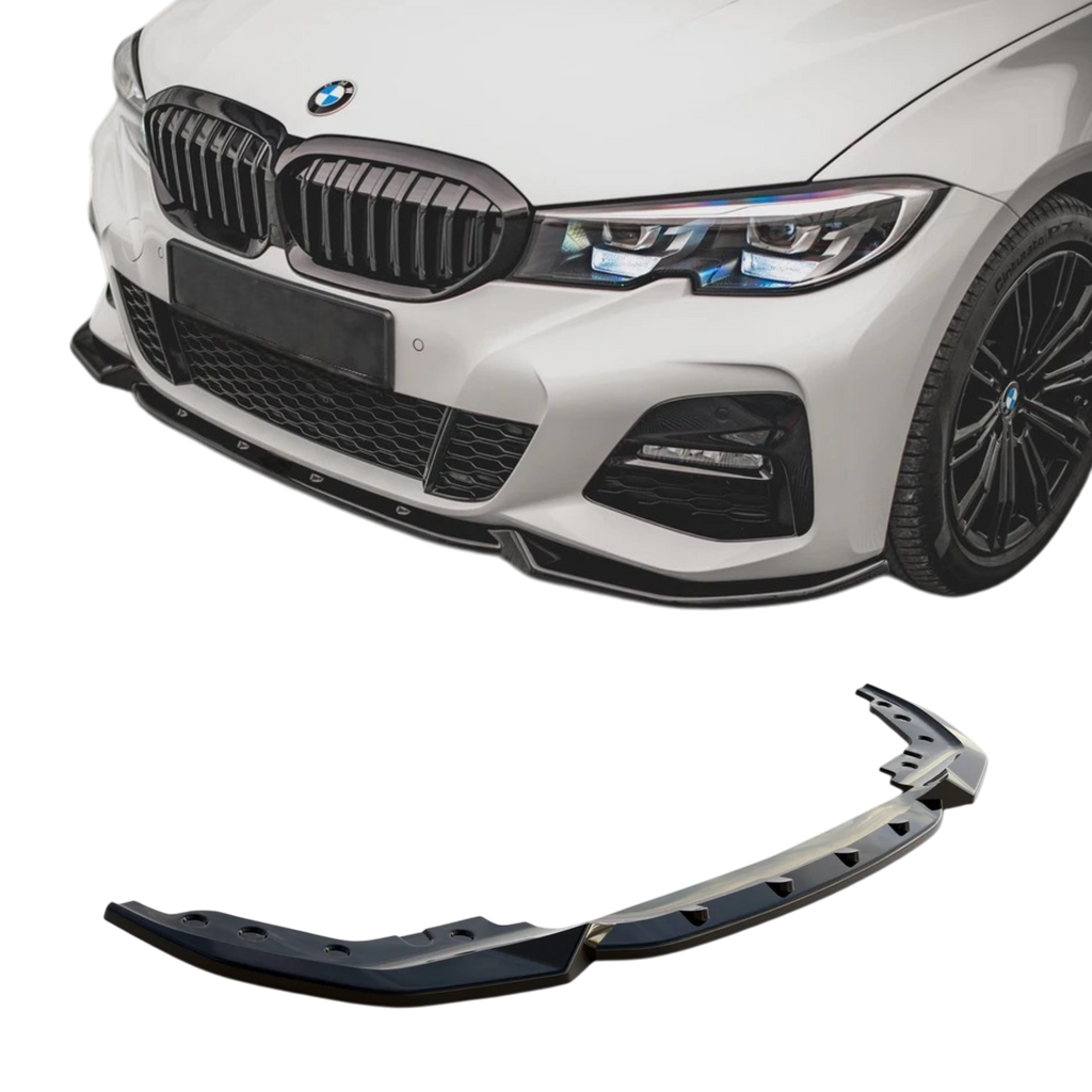 Aero Front Lip (Gloss Black) for 19-22 BMW 3 Series G20/G21 (M-Sport)