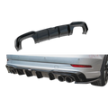 Aero Rear Diffuser (Gloss Black) for 16-20 Audi S3/A3 S-Line (sedan) 8V Facelift