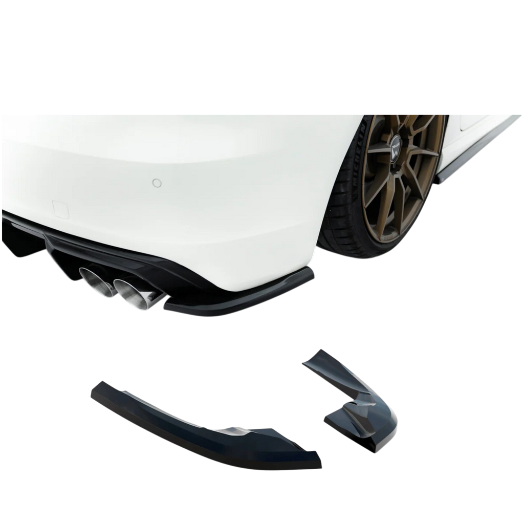Aero Rear Side Splitters (Gloss Black) for 13-16 Audi S3/A3 S-Line (Hatch) 8V pre-facelift