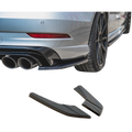 Aero Rear Side Splitters (Gloss Black) for 16-20 Audi S3/A3 S-Line (Sedan) 8V facelift