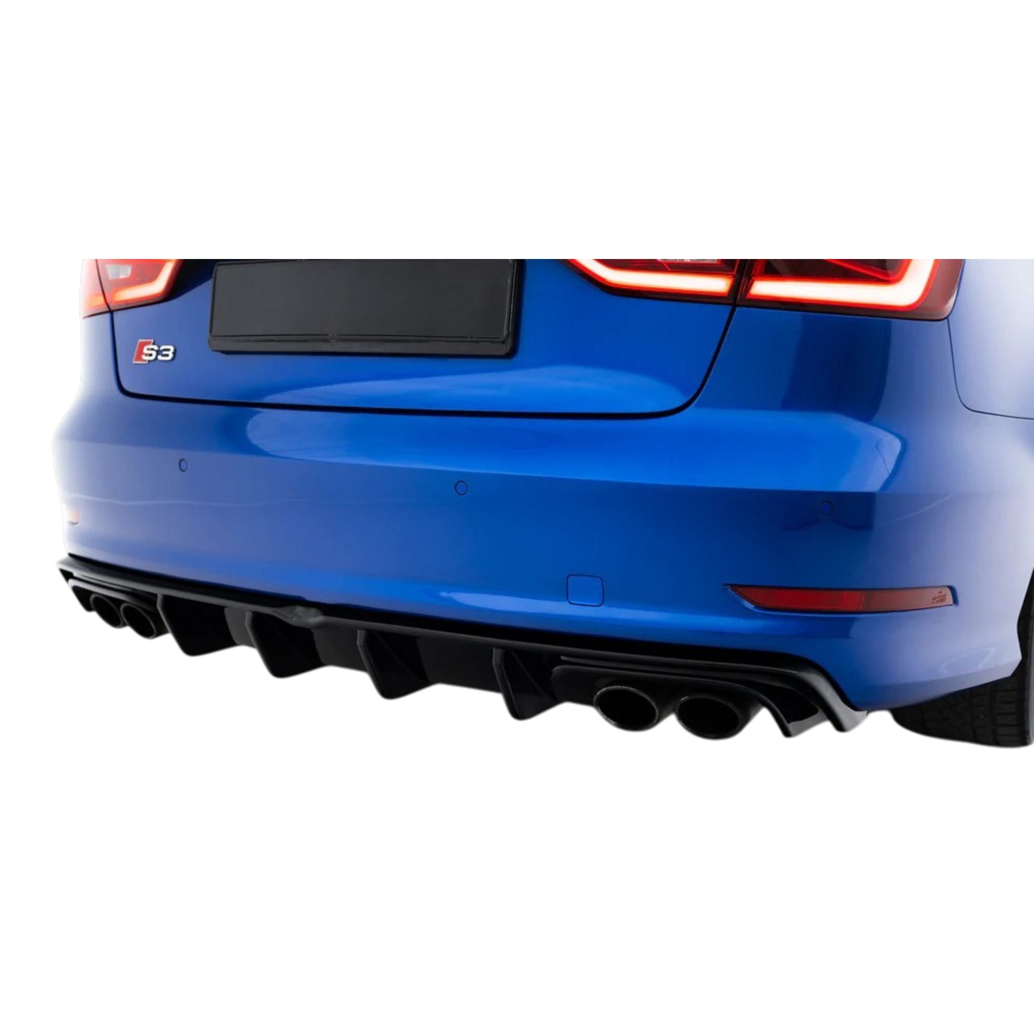 Aero Rear Diffuser (Gloss Black) for 13-16 Audi S3/A3 S-Line (sedan) 8V pre-facelift