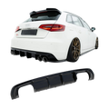 Aero Rear Diffuser (Gloss Black) for 13-16 Audi S3/A3 S-Line (Hatch) 8V