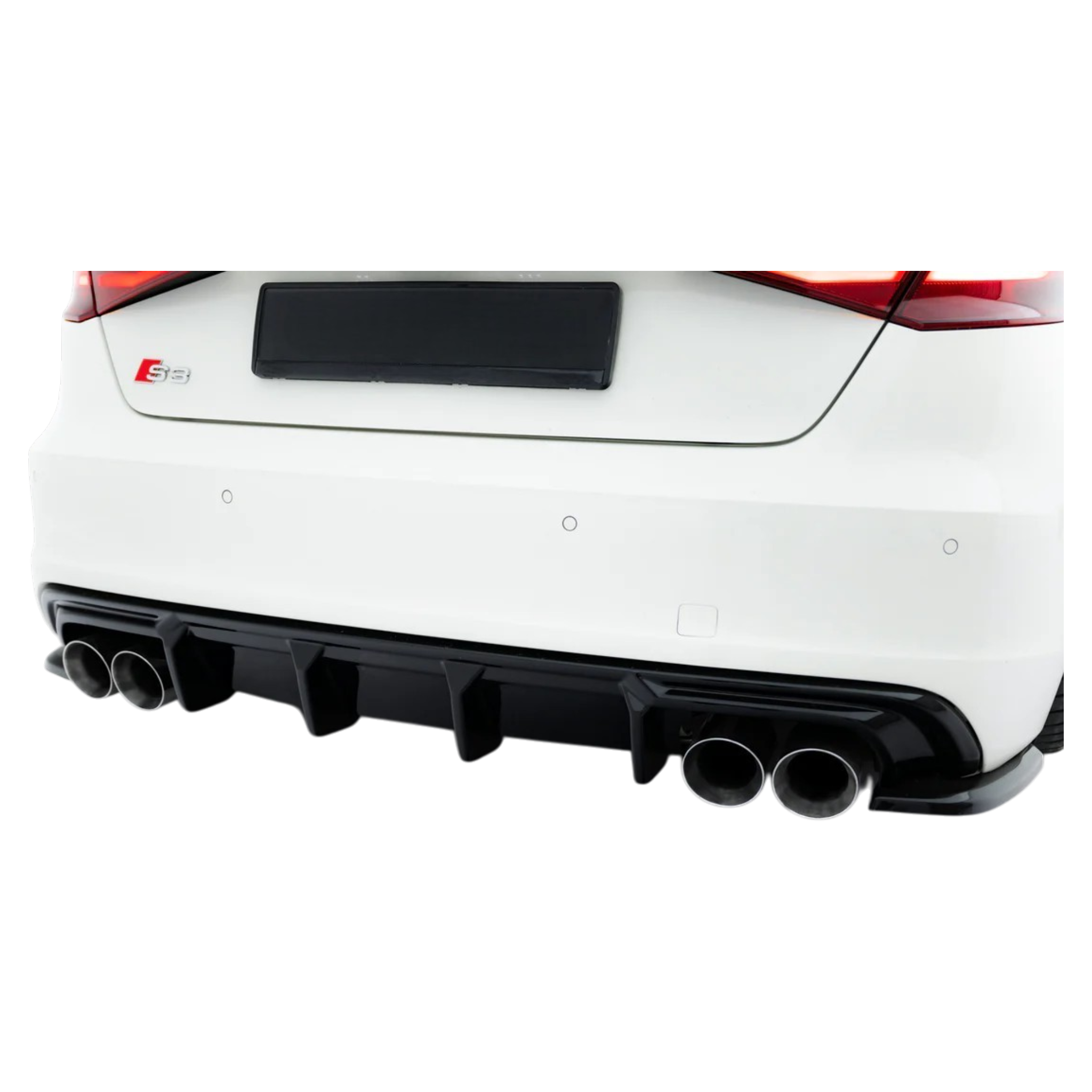 Aero Rear Diffuser (Gloss Black) for 13-16 Audi S3/A3 S-Line (Hatch) 8V