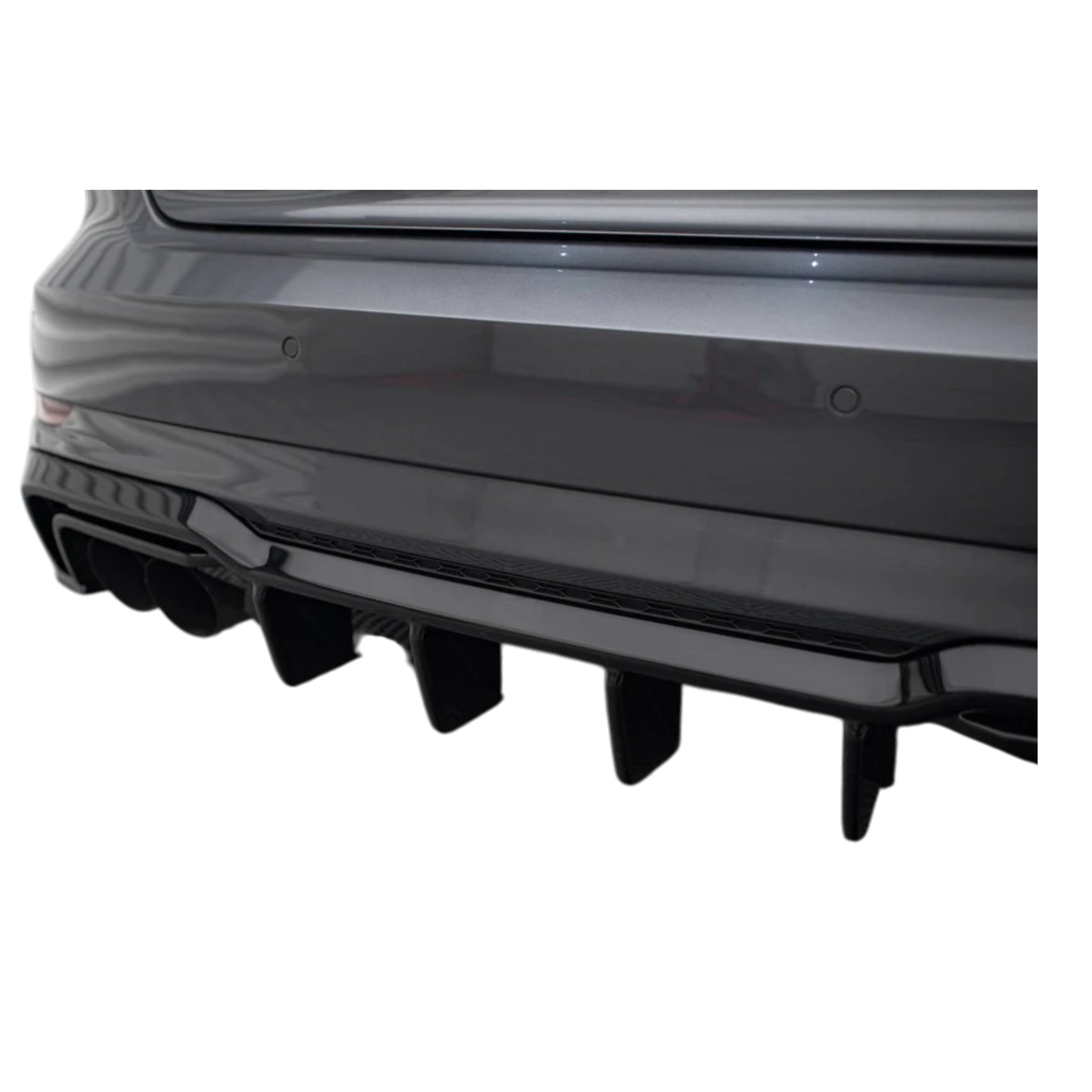 Aero Rear Diffuser (Gloss Black) for 16-20 Audi S3/A3 S-Line (Hatch) 8V Facelift