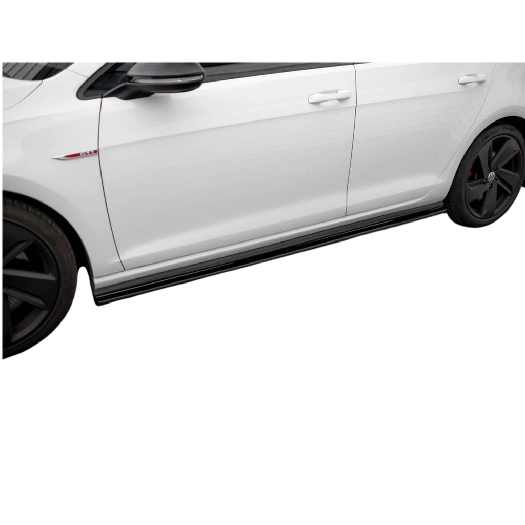 Aero Side Skirts (gloss black) for 13-20 Volkswagen Golf GTI MK7 MK7.5