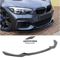 Max Style Front Lip 3 peice (Gloss Black) for 15-19 BMW 1 Series F20 (M-Sport) M140 M135 125i 120i 118i