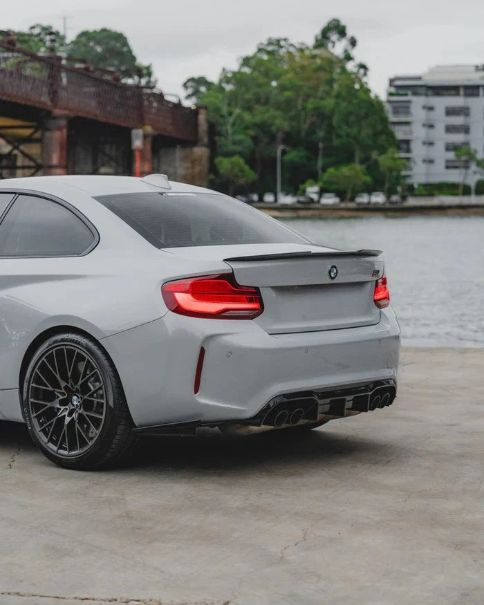MTC Style Gloss Black Rear Diffuser For BMW F87 M2 &amp; M2 Competition (2016-2022)