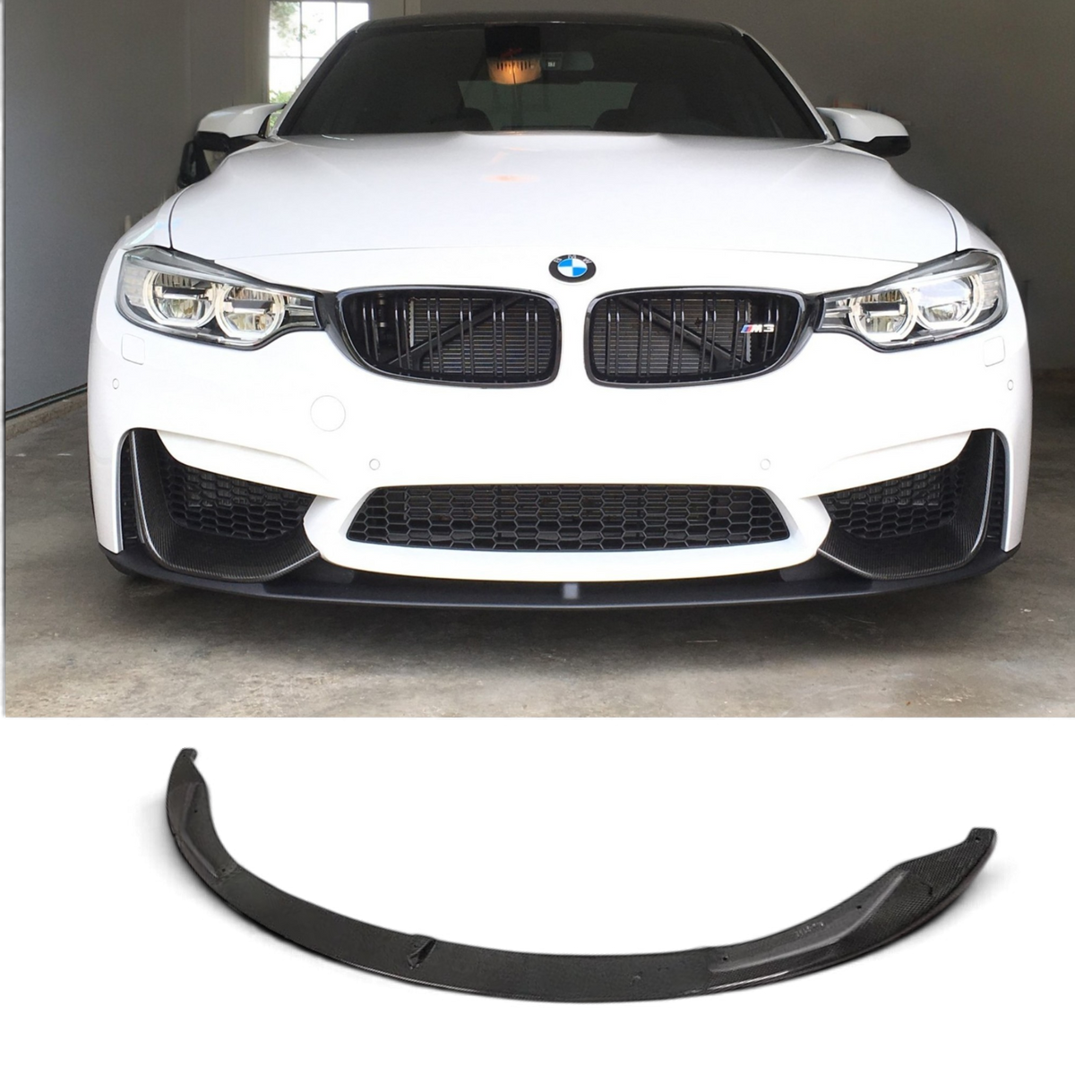 BMW M3 F80 / M4 F82 F83 (CARBON FIBER) M PEROFORMANCE STYLE Front LIP